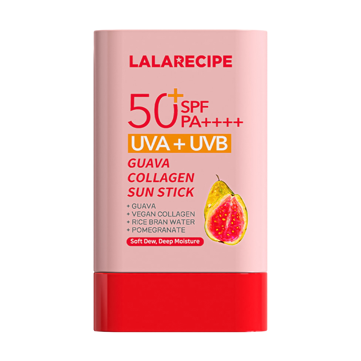 Сонцезахисний стік для обличчя Lalarecipe Guava Collagen Sun Stick з екстрактом гуави та колагену SPF 50+ PA++++, 20 г